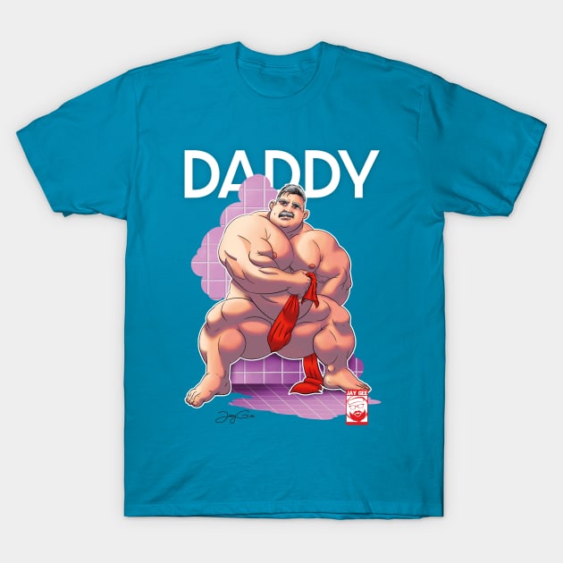 daddy bear T-Shirt by JayGeeArt